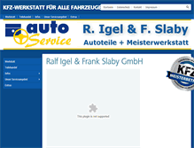 Tablet Screenshot of kfz-igel.de